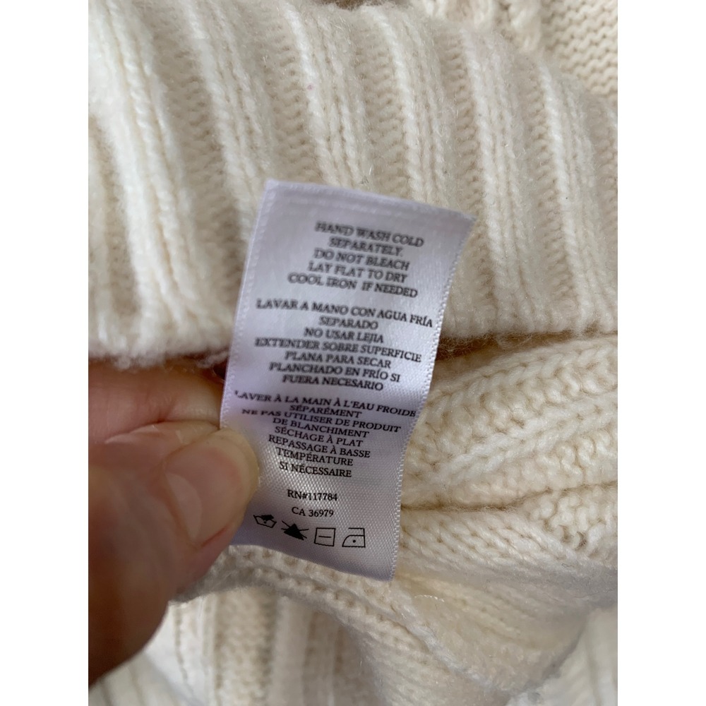 Rails Cream Bixby Cable Knit Cardigan Sweater with Jewel Buttons - Women's XS - Picture 11 of 11